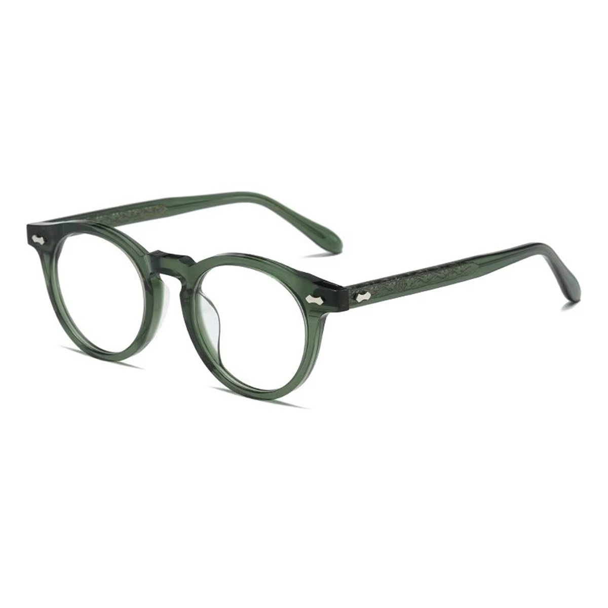 Modne, dwuwarstwowe okulary optyczne 3D z acetatu Modne, dwuwarstwowe okulary optyczne 3D z acetatu