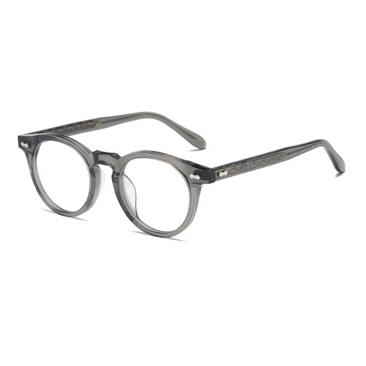 Modne, dwuwarstwowe okulary optyczne 3D z acetatu Modne, dwuwarstwowe okulary optyczne 3D z acetatu