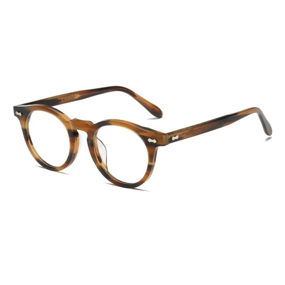 Modne, dwuwarstwowe okulary optyczne 3D z acetatu Modne, dwuwarstwowe okulary optyczne 3D z acetatu