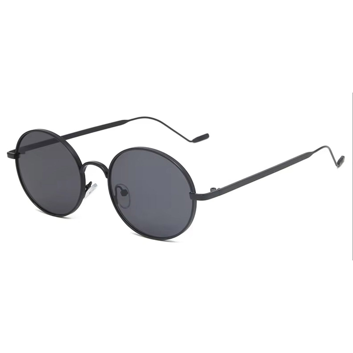 Okrągłe, metalowe okulary przeciwsłoneczne w stylu vintage Okrągłe, metalowe okulary przeciwsłoneczne w stylu vintage