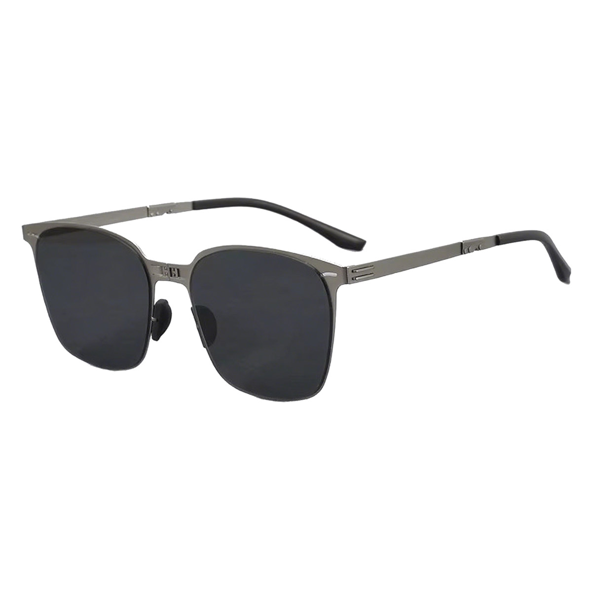 Składane, lekkie, metalowe okulary przeciwsłoneczne unisex z pełną ramką Składane, lekkie, metalowe okulary przeciwsłoneczne unisex z pełną ramką