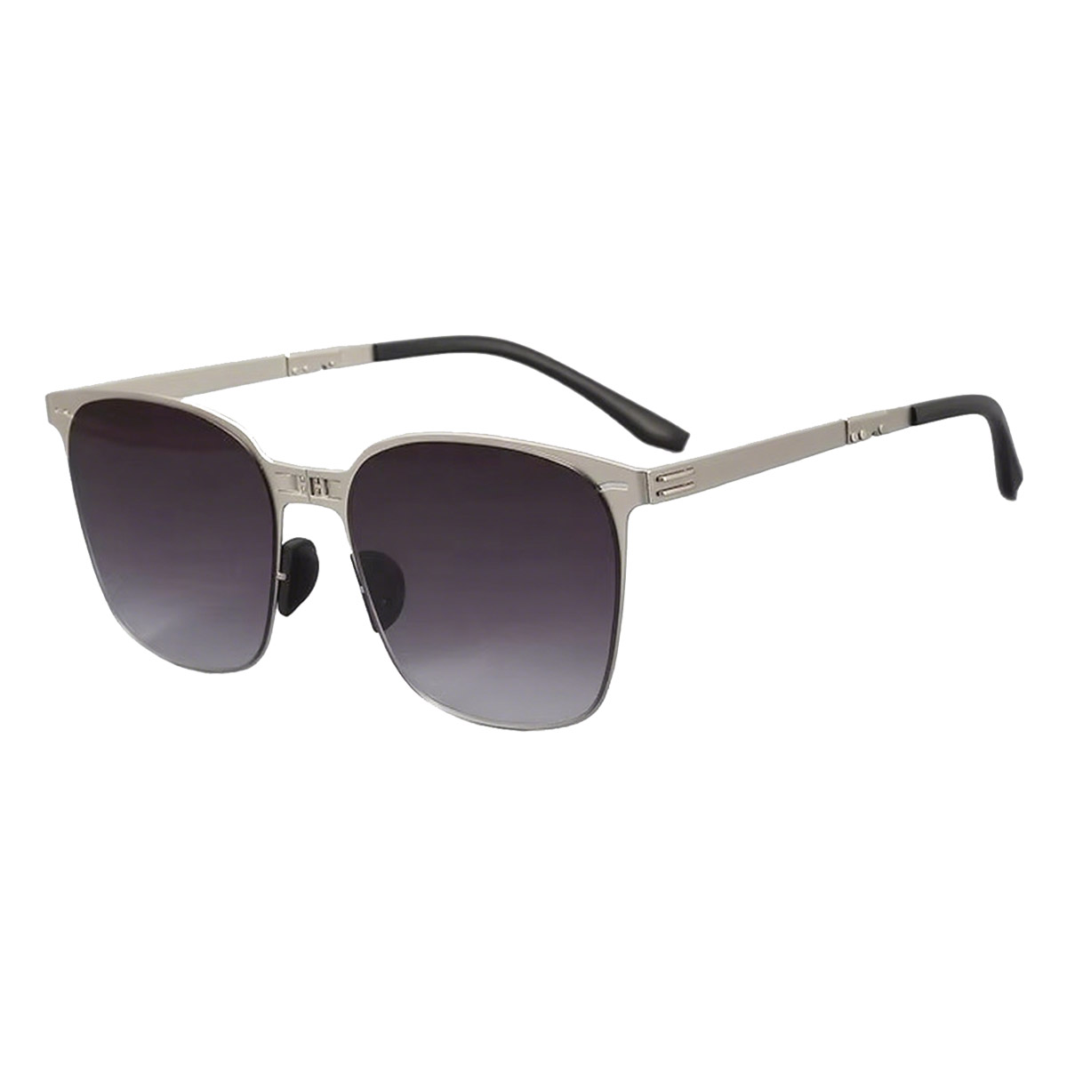 Składane, lekkie, metalowe okulary przeciwsłoneczne unisex z pełną ramką Składane, lekkie, metalowe okulary przeciwsłoneczne unisex z pełną ramką