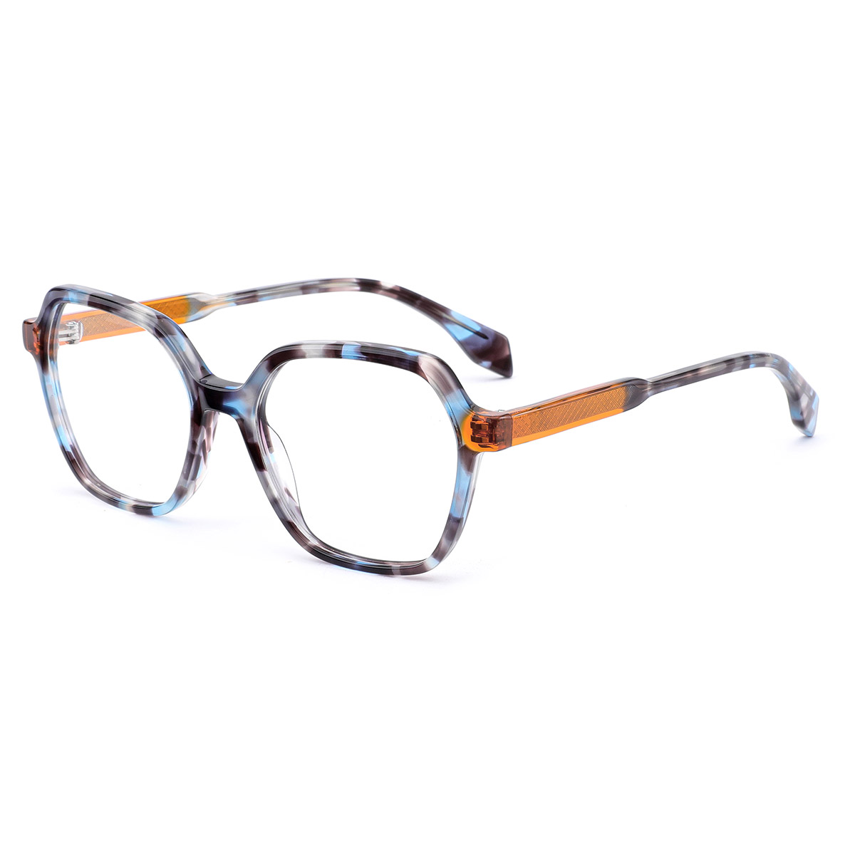 Klasyczne retro okulary optyczne w kształcie szylkretu z acetatu Klasyczne retro okulary optyczne w kształcie szylkretu z acetatu