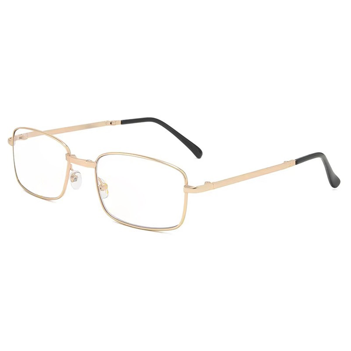 Pełnoklatkowe, ultralekkie, tytanowe, męskie okulary do czytania UV400 w stylu retro