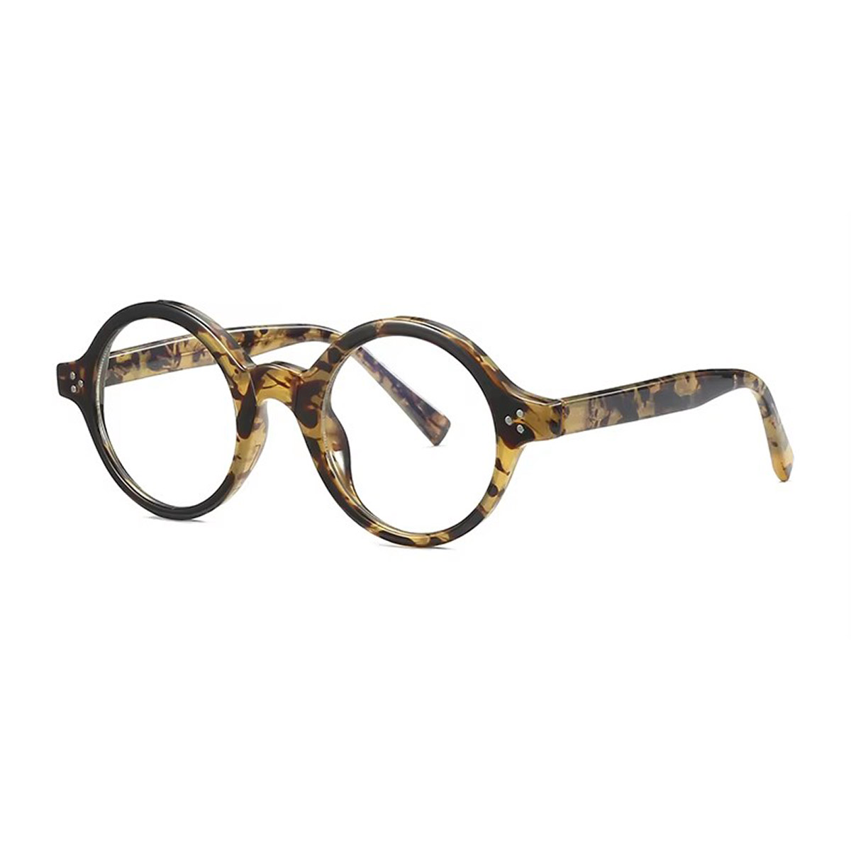 Męskie, okrągłe, progresywne, wieloogniskowe okulary do czytania w stylu retro Męskie, okrągłe, progresywne, wieloogniskowe okulary do czytania w stylu retro