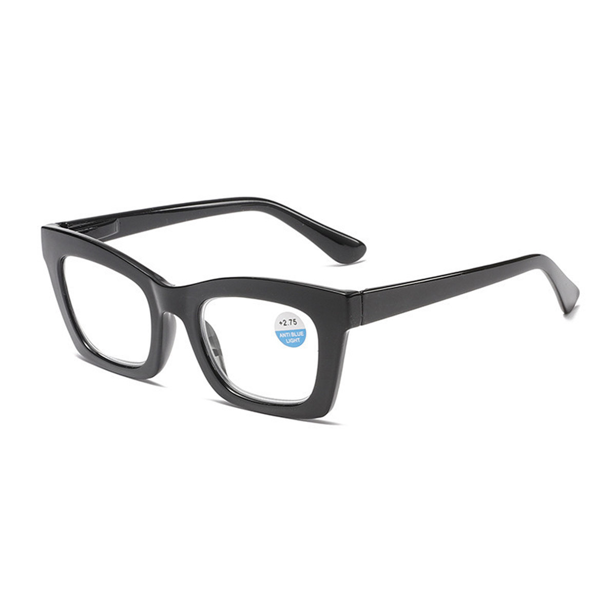 Modne, płaskie okulary do czytania w kolorze gradientu, w kształcie kocich oczu, chroniące przed niebieskim światłem Modne, płaskie okulary do czytania w kolorze gradientu, w kształcie kocich oczu, chroniące przed niebieskim światłem